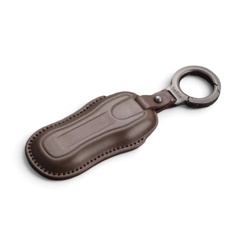 Coque de clé en cuir pour clé Porsche 3 boutons
