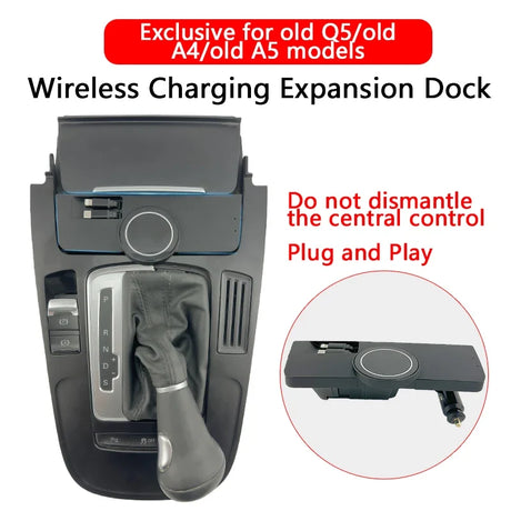 Chargeur à induction pour accoudoir central Audi Q5 8R, A4 B8 et A5 8T