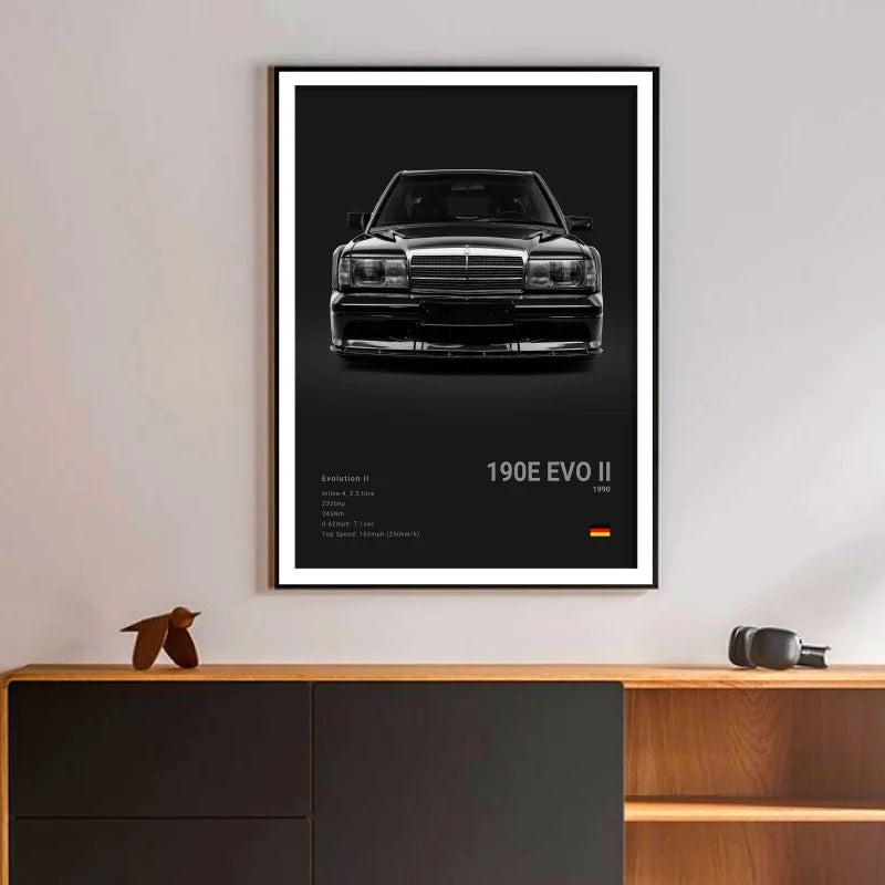 Affiches voitures murales à l'effigie de Mercedes AMG