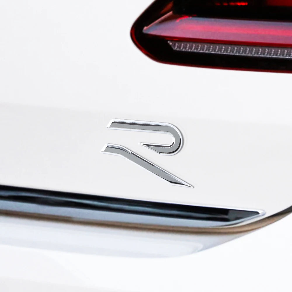Logo Golf 8 R badge de coffre - Noir, Bleu, Chrome, Rouge