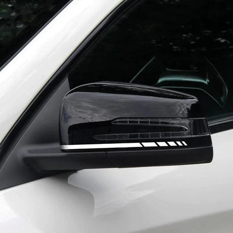 2X Edition 1 Styling 8.8" Side Stripes Sticker Rearview Mirror Vinyl Decal For Mercedes Benz W204 W205 W176 A45 W213 C63 AMG