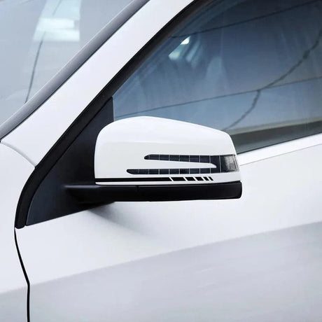 2X Edition 1 Styling 8.8" Side Stripes Sticker Rearview Mirror Vinyl Decal For Mercedes Benz W204 W205 W176 A45 W213 C63 AMG