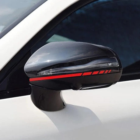 2X Edition 1 Styling 8.8" Side Stripes Sticker Rearview Mirror Vinyl Decal For Mercedes Benz W204 W205 W176 A45 W213 C63 AMG