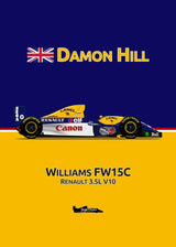 Tableau F1 Vintage Poster voiture de course Formule 1