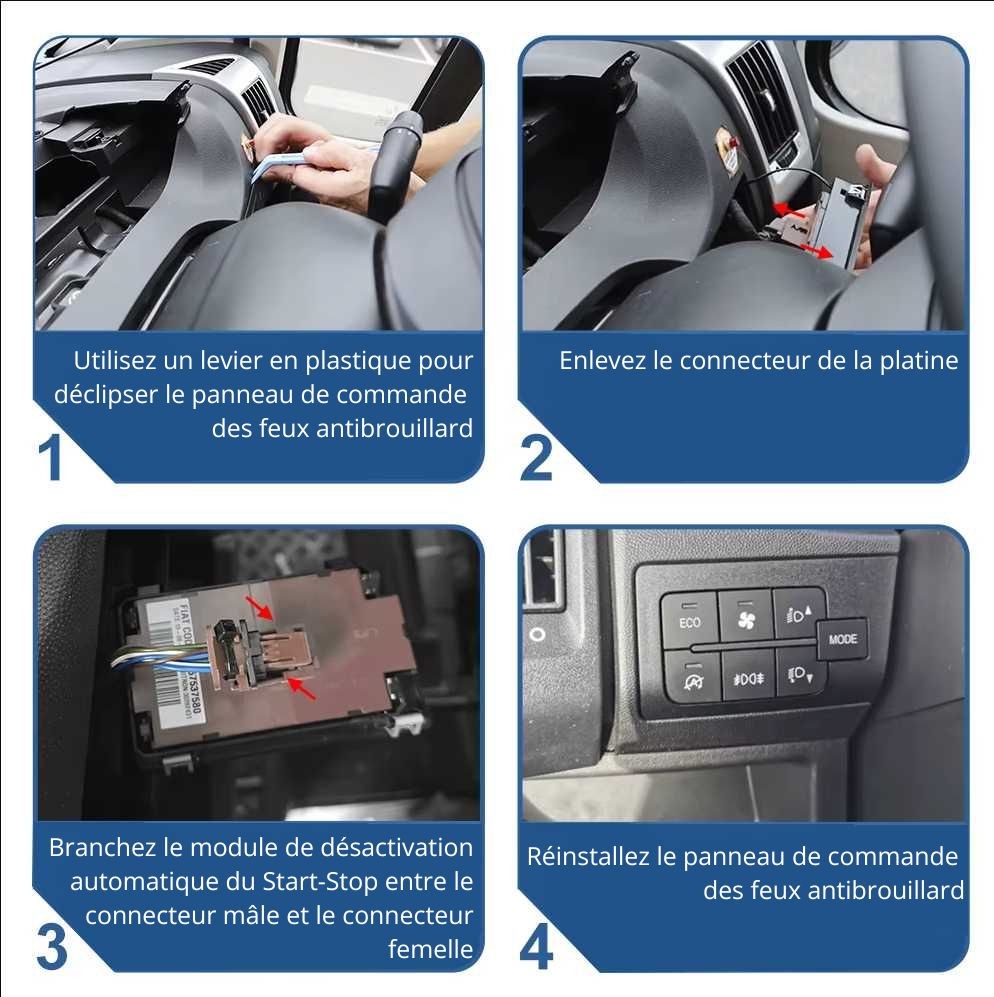 Module Désactivation Automatique du Start/Stop à Chaque Démarrage pour Toyota Proace Max - 2024 à 2026