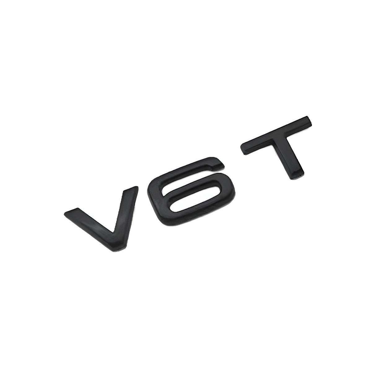 Logo Audi V6T Noir Badge d'aile avant Black Edition