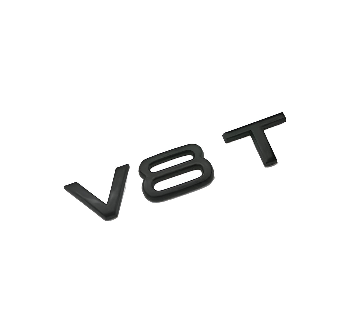 Logo d'aile avant noir AUDI V8T Badge Black Edition