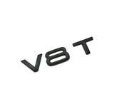 Logo d'aile avant noir AUDI V8T Badge Black Edition