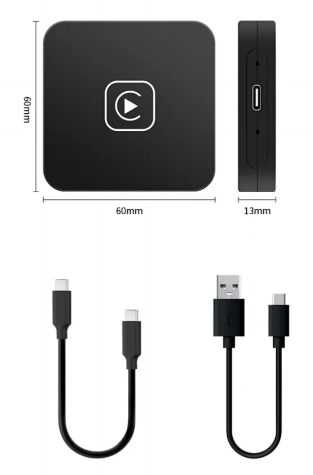 Adaptateur sans fil Bluetooth et WiFi pour AndroidAuto et Apple Carplay