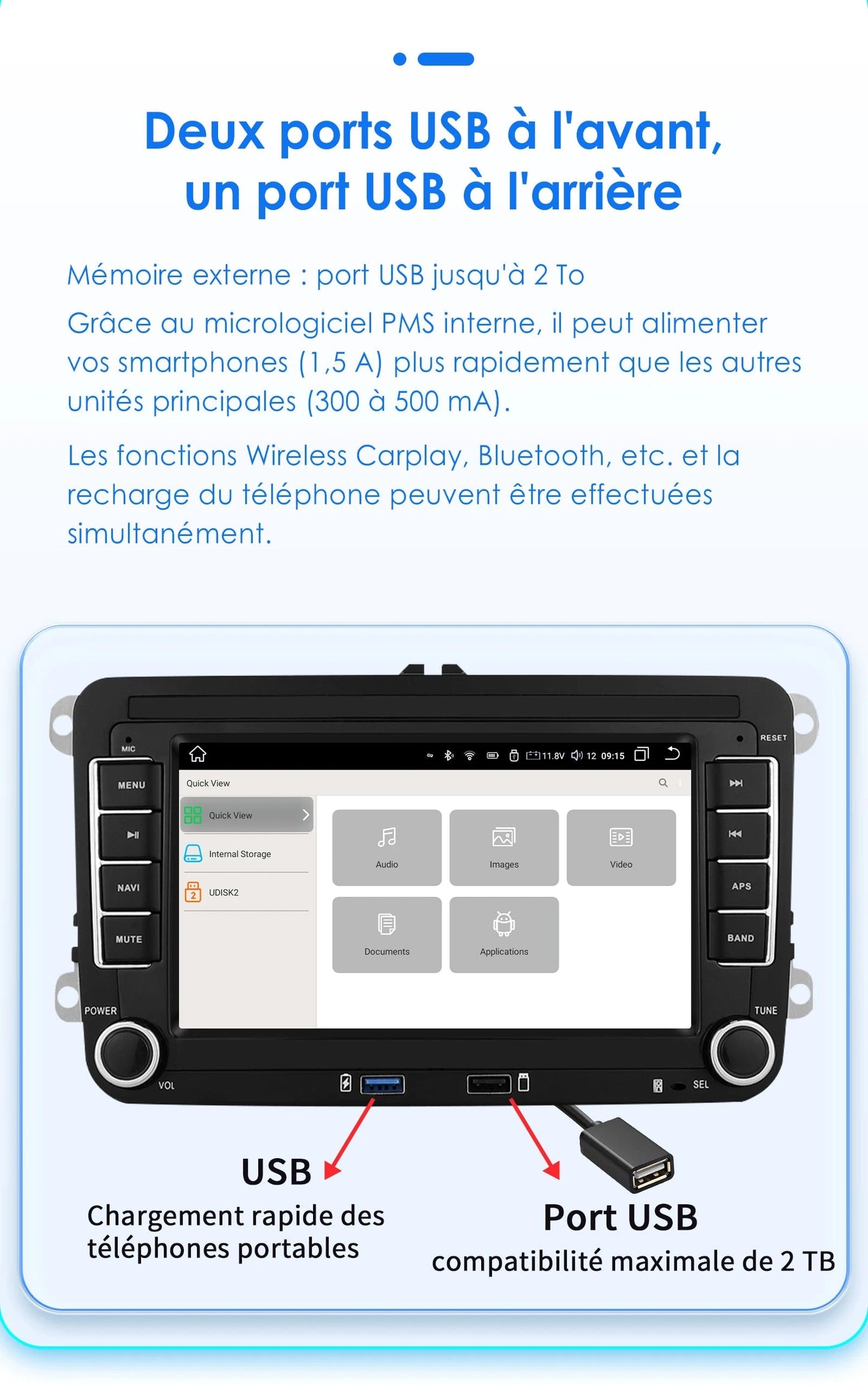 Android 12 Car Radio for VW POLO GOLF 5 6 Plus PASSAT B6 JETTA TIGUAN TOURAN SHARAN SCIROCCO CADDY Seat Carplay Audio Stereo GPS