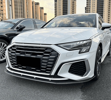 Audi A3 S-Line / Noir brillant Lame avant splitter pare-choc pour Audi A3 8Y (2020 à 2024)