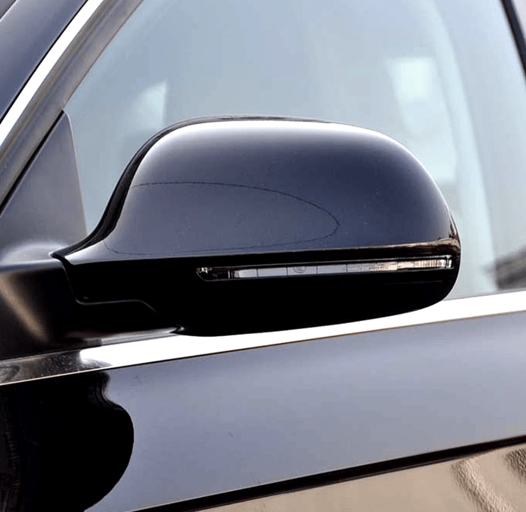 Coques de rétroviseurs noires brillantes pour Audi A3 8P (2008 à 2013)