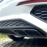 Sorties d’échappement noir brillant pour Audi A3 8Y S-Line (2020 – 2024)