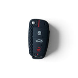 Coque de clé Audi en silicone avec porte-clés