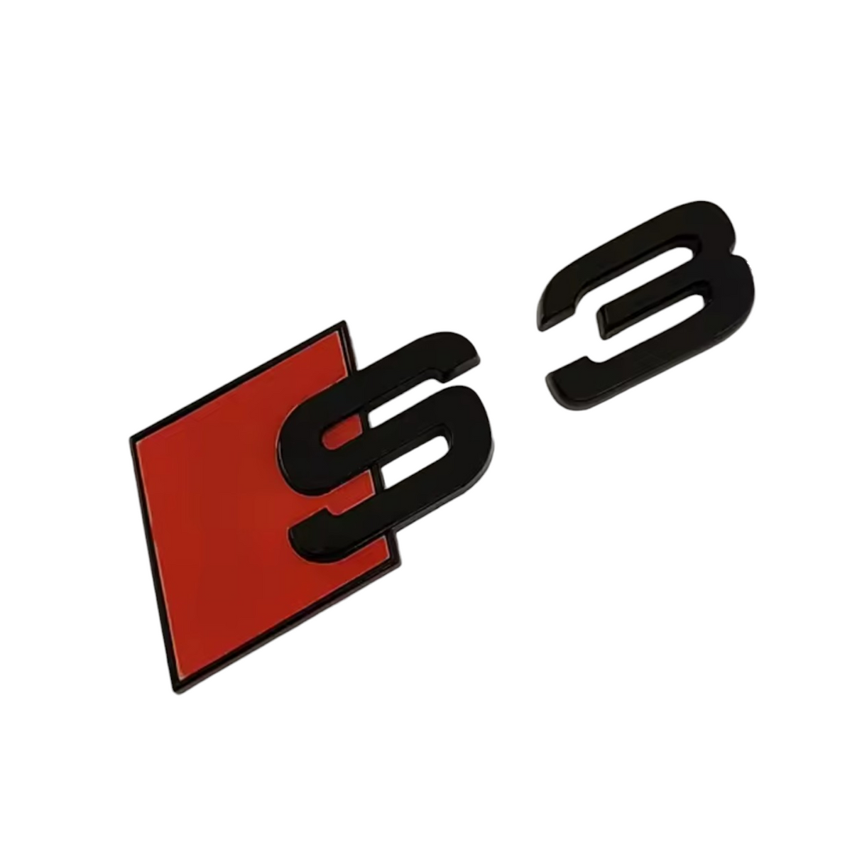 Logo de coffre noir Badge AUDI S3 Black Edition