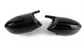 Coques de rétroviseurs BMW Série 1 E87 type M Perfomance Noires Brillantes (2004-2009) Coques de rétroviseurs type M Performance Noires Brillantes pour BMW Z4 E89 (2009 - 2016)