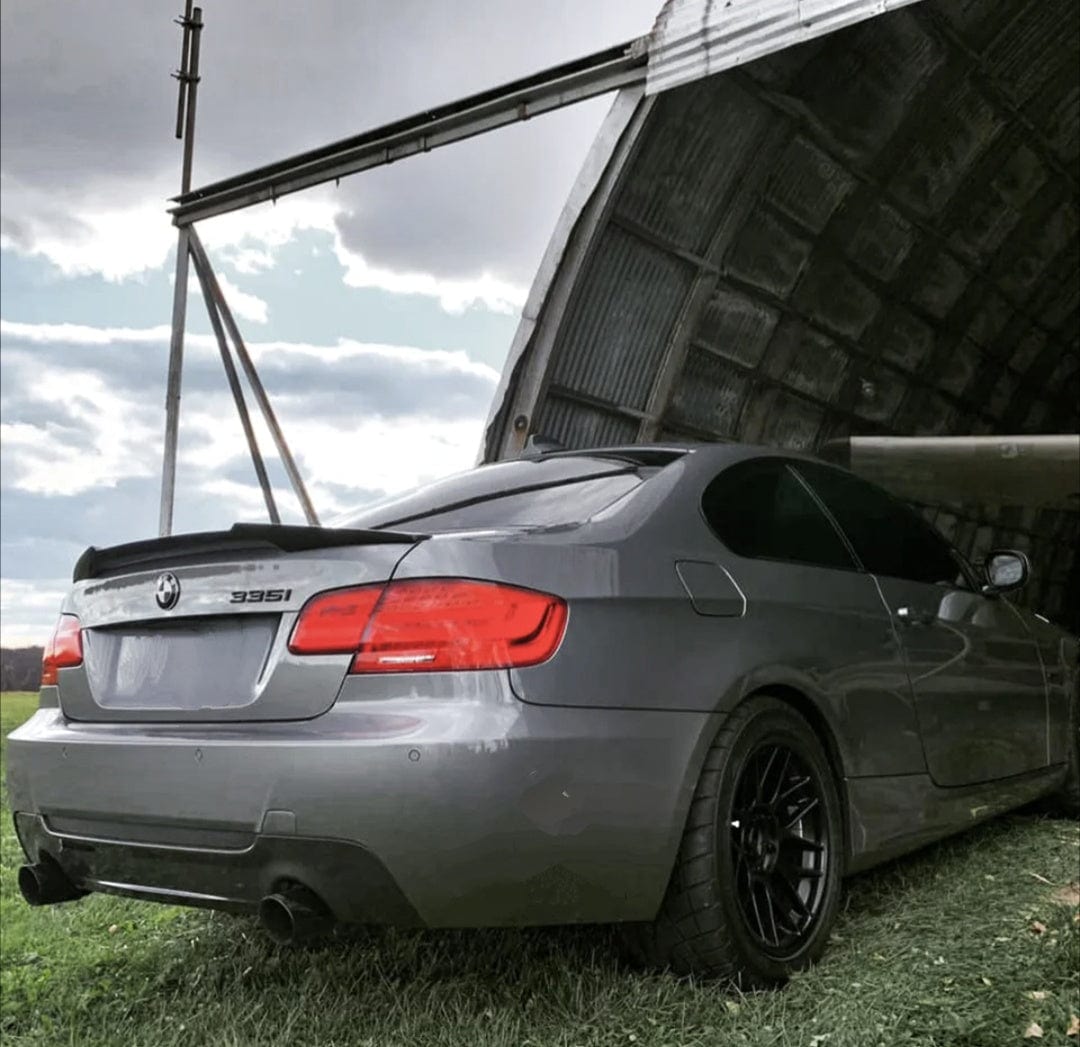 Noir brillant Aileron Spoiler de coffre type M4 M Performance pour BMW Série 3 Coupe E92 et Cabriolet E93  (2008 à 2013)