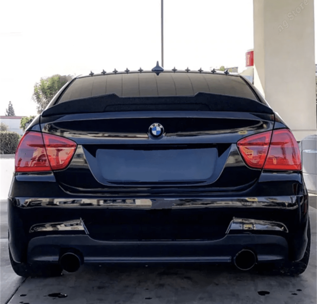 Noir brillant Aileron Spoiler de coffre type M4 M Performance pour BMW Série 3 E90 E91 (2006 à 2013)