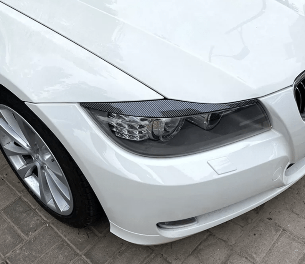Carbone look Paupières de phares avant Performance pour BMW Série 3 E90 (2006 à 2013)