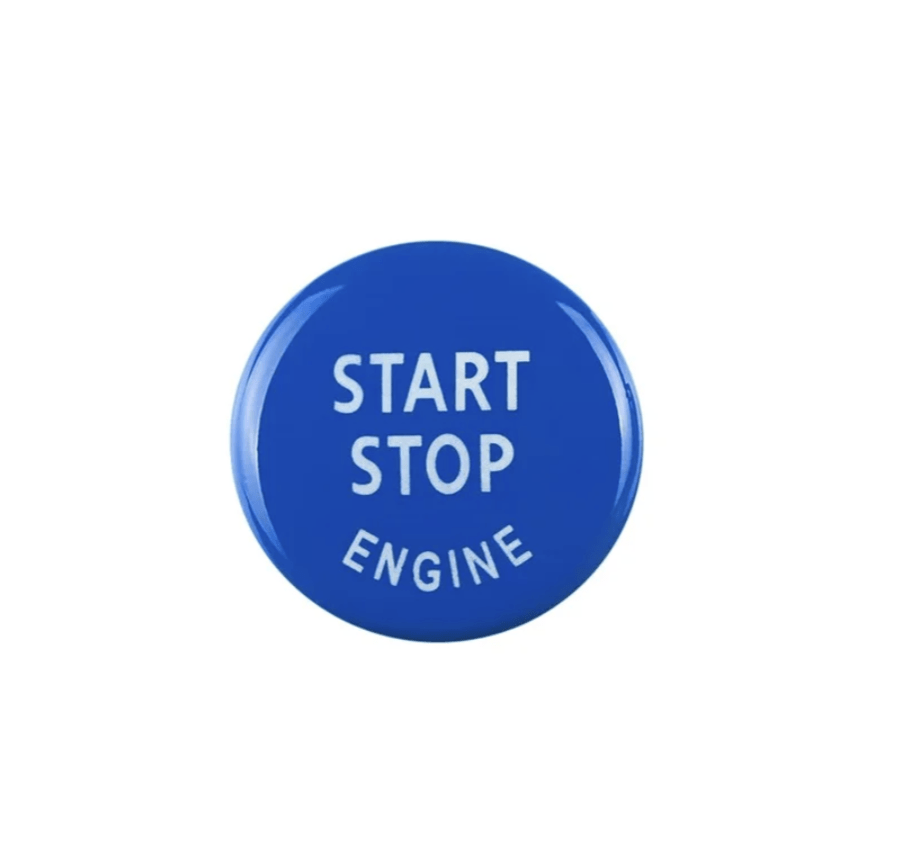 Bouton Start & Stop Coques de rétroviseurs type M3 BMW Série 3 E90 et E92 LCI Bouton Start & Stop Performance Bleu pour BMW Série 3 E92 E93 (2007 à 2013)
