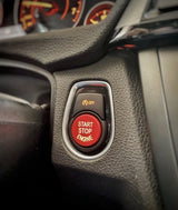Rouge Coques de rétroviseurs type M3 BMW Série 3 E90 et E92 LCI Bouton de Démarrage Performance Rouge Bleu Argent pour BMW Série 1 2 3 4 5 X3 X4 X5 X6 F20 F30 F32 (2010 à 2020)