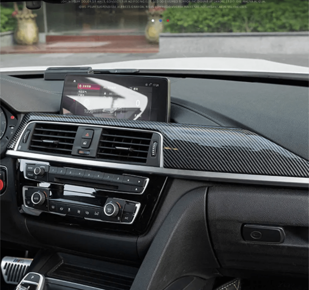 Inserts intérieur carbone tableau de bord pour BMW Série 3 F30 (2012 - 2018)