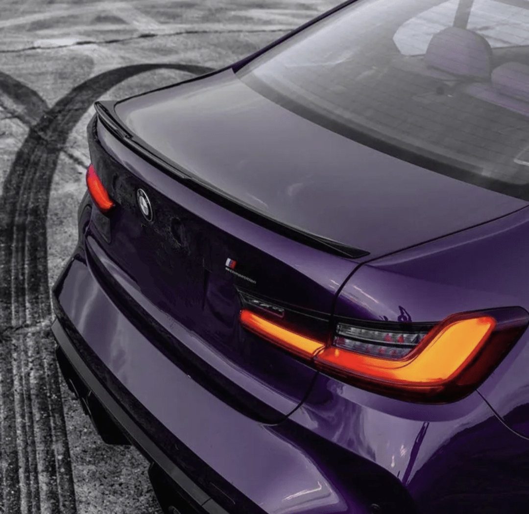 Aileron Spoiler de coffre type M Performance Noir Brillant pour BMW Série 3 G20 M3 G80 (2020 - 2024)