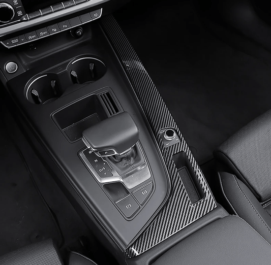 Insert console centrale carbone pour Audi A5 B9 (2017 - 2021)