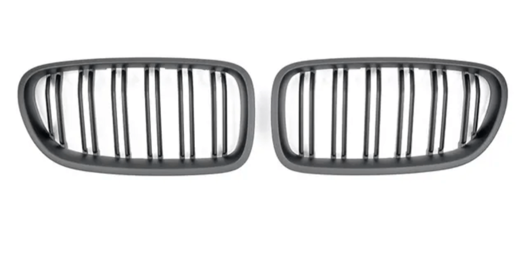 Noir mat Grilles de calandre noires pour BMW Série 5 F10 type M Performance (2013-2020) BMW Série 5 F10 - Grilles de calandre noires type M5 Competition (2010 - 2017)