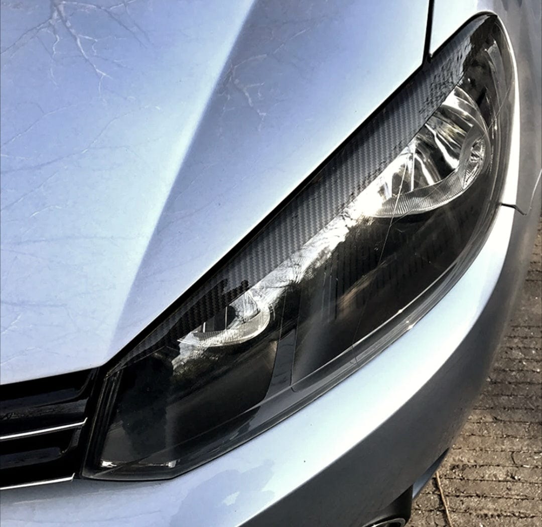 Carbone look Paupières de phares avant Performance pour VW GOLF 6 (2008 à 2013)