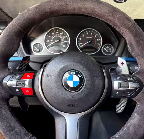 Palettes au volant aspect carbone pour BMW Série 5 G60 et M5 G90