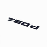Logo de Coffre Noir Badges BMW Série 7 730d 740d 750d 730i 735i 740i 745i 750i E38 E65 F01