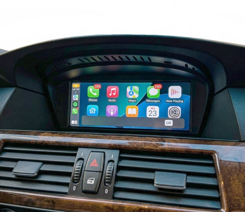Android Auto and Apple CarPlay connected car radio for BMW 5 Series E60 E61 CCC CIC (2004 to 2012)