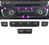 Boutons de radio et de climatisation pour BMW Série 1 F20