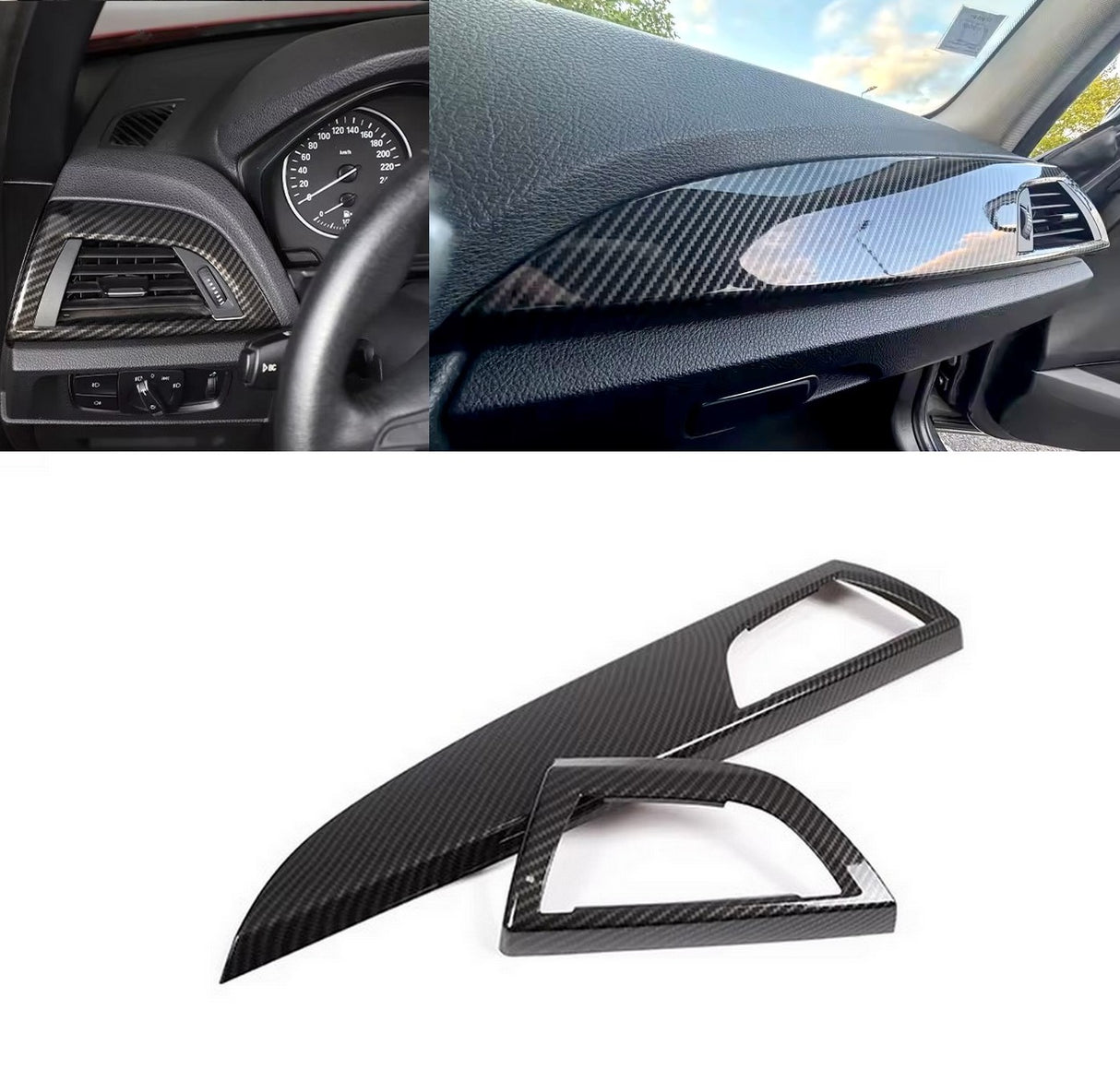 Pack Inserts Intérieurs Type Carbone pour BMW Série 1 F20 (2011 - 2019)