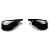 Coques de rétroviseurs type M Performance noires brillantes pour BMW Série 3 E46 (1998 - 2001)