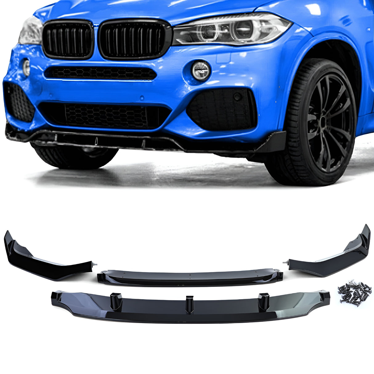 Lame avant splitter pare-choc pour BMW X5 F15 (2013 à 2019)