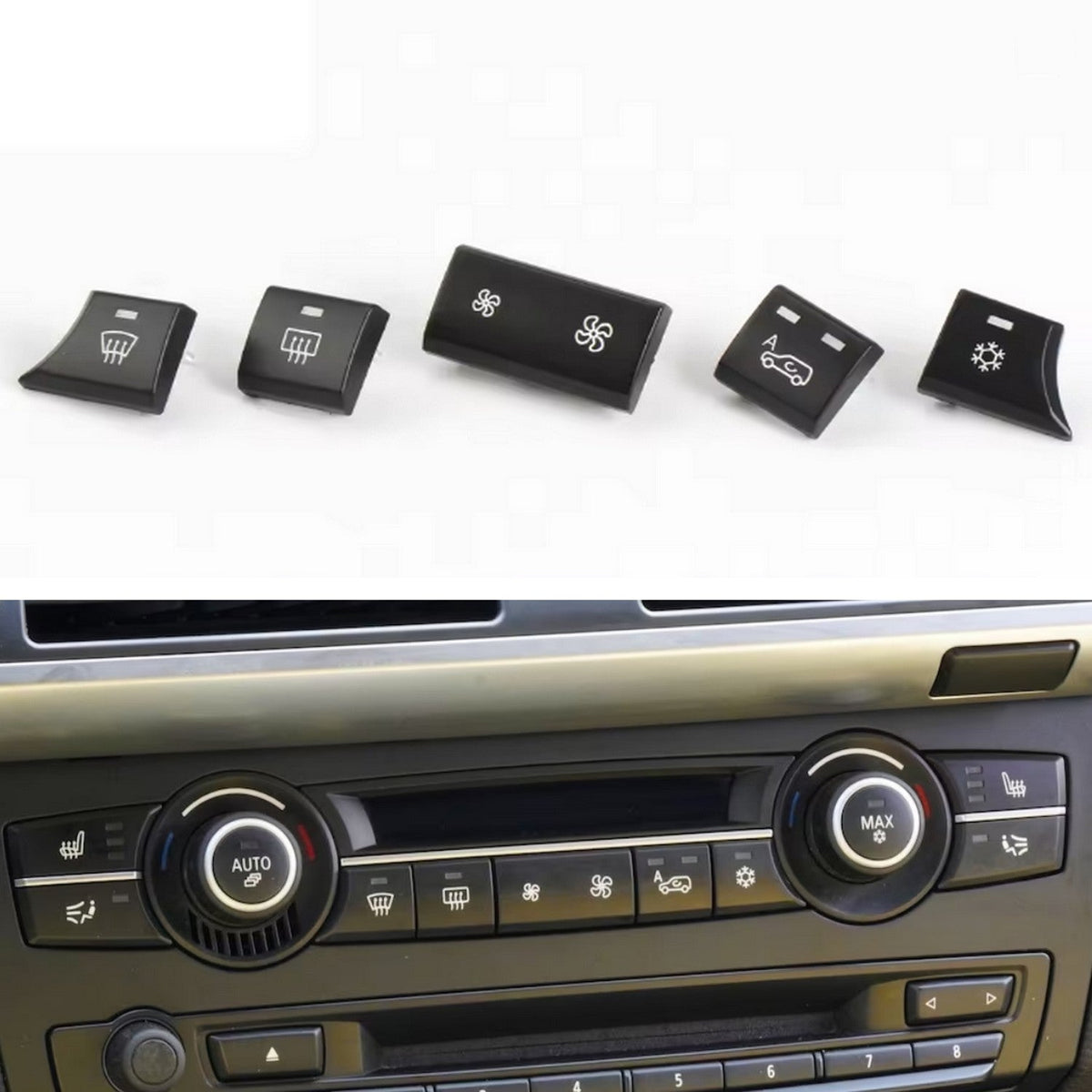 Boutons de climatisation de remplacement pour BMW X5 E70