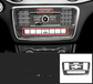 Console centrale supérieure / 7 boutons simples Garniture console centrale carbone pour Mercedes Classe A W176 - 2012 à 2018