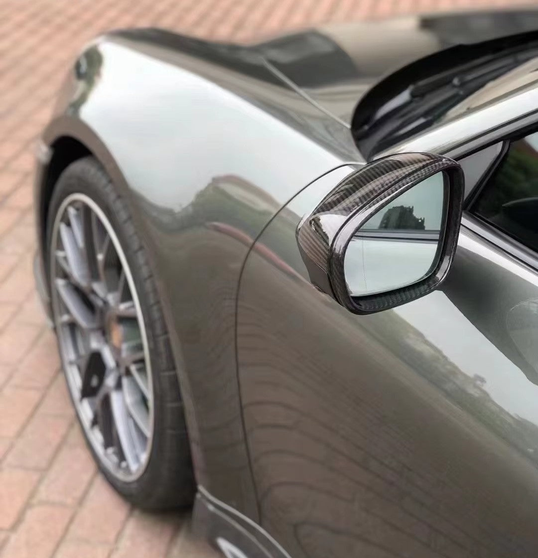 Coques de rétroviseurs en fibre de carbone pour Porsche 911 Type 992 (2019 à 2024)