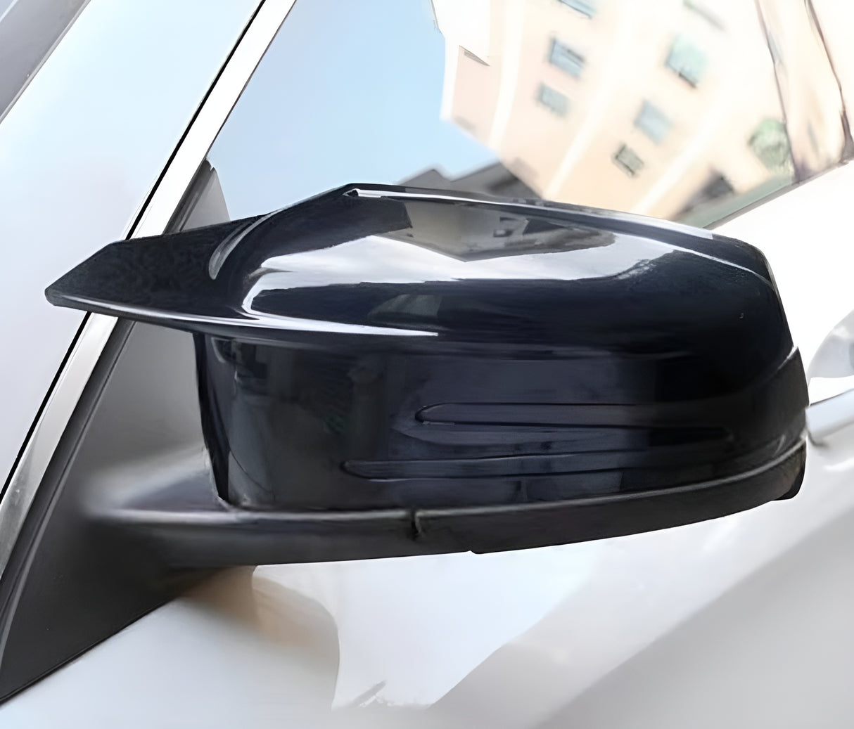 Coques de rétroviseurs noires brillantes pour Mercedes Classe A W176 (2012 - 2018)
