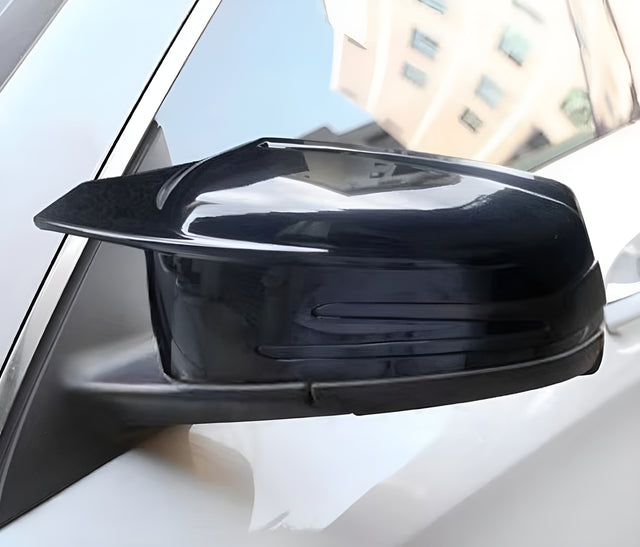 Coques de rétroviseurs noires brillantes pour Mercedes Classe A W176 (2012 - 2018)