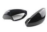 Coques de rétroviseurs noires brillantes pour Audi A7 S7 RS7 C8 (2018 à 2025)