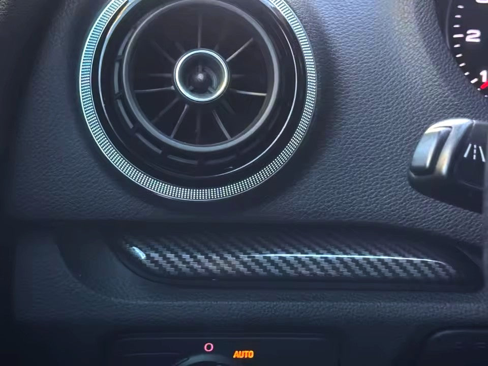 Pack Garnitures Intérieures type Carbone pour AUDI A3, S3 et RS3 8V (2012 - 2020)