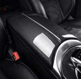 Garnitures de boîte à gant centrale carbone replica pour Mercedes Classe C W205