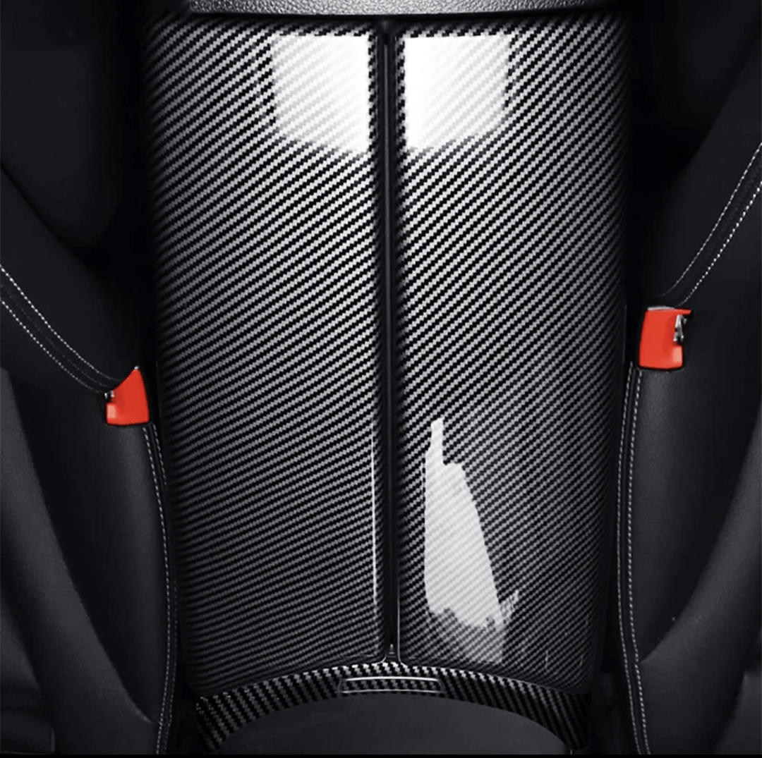 Garnitures de boîte à gant centrale carbone replica pour Mercedes Classe C W205