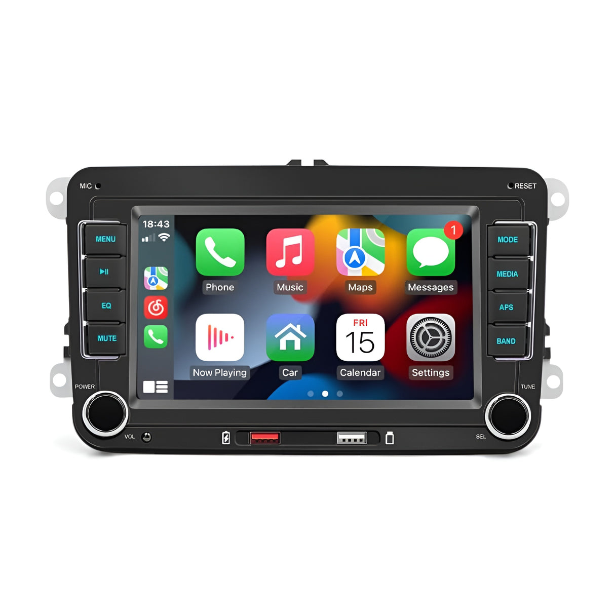 Autoradio connecté Android Auto et Apple CarPlay pour Volkswagen Polo 5 6R (2009 à 2013)