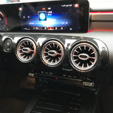 Inserts intérieurs de Portes Tableau de Bord Console Centrale Look Carbone pour Mercedes Classe A W177 et CLA C118 (2018 à 2023)