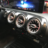 Inserts intérieurs de Portes Tableau de Bord Console Centrale Look Carbone pour Mercedes Classe A W177 et CLA C118 (2018 à 2023)
