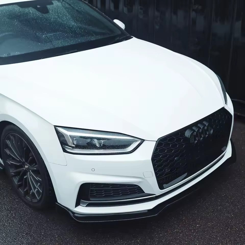 Front bumper splitter lip for Audi A5 S5 B9 (2016 to 2029)